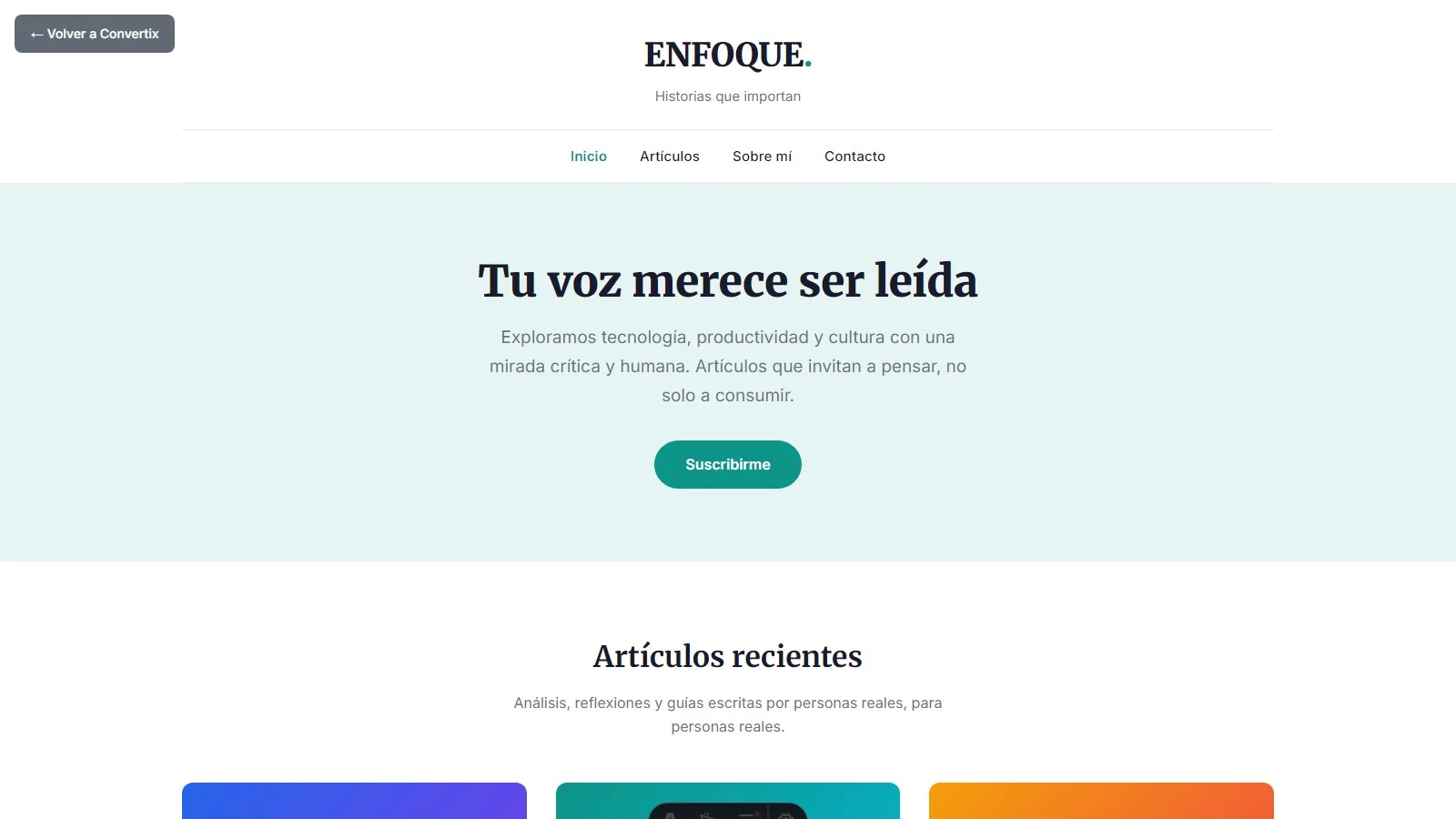 Blog Profesional
